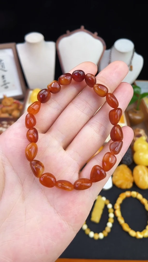 琥珀未镶嵌珠宝奇石柒月