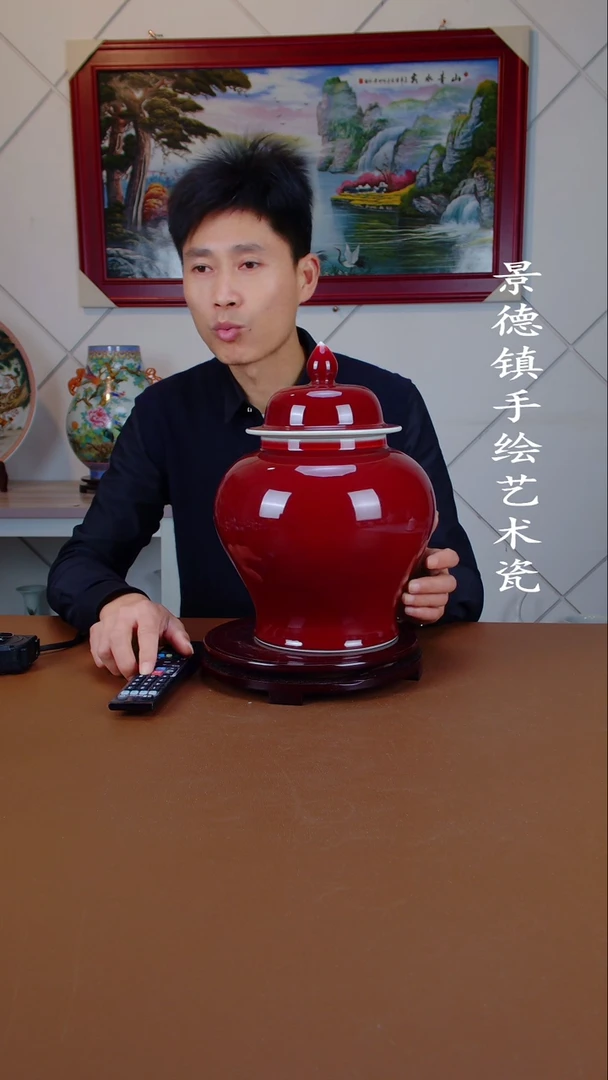 瓶景德镇手工手绘陶瓷摆件36