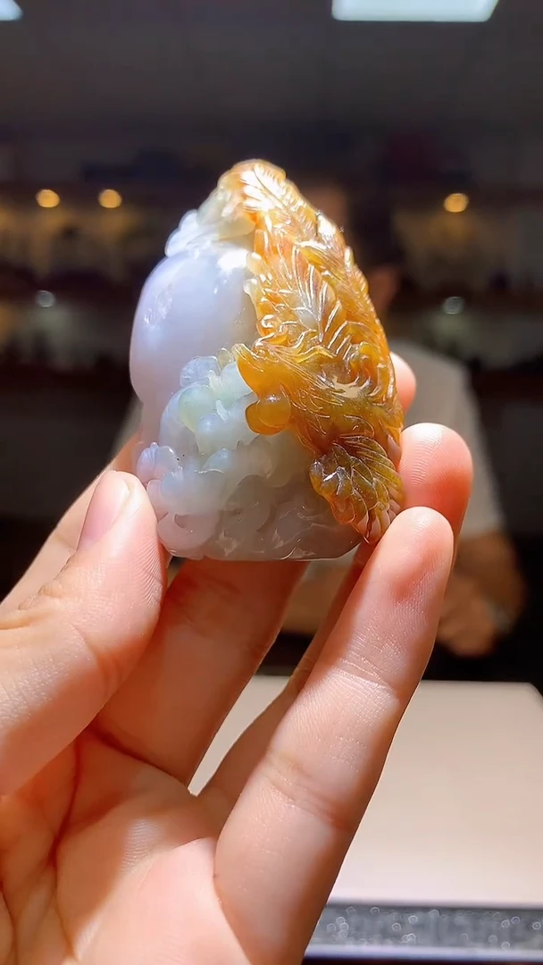 定制翡翠未镶嵌1087hm-毛货挂件149