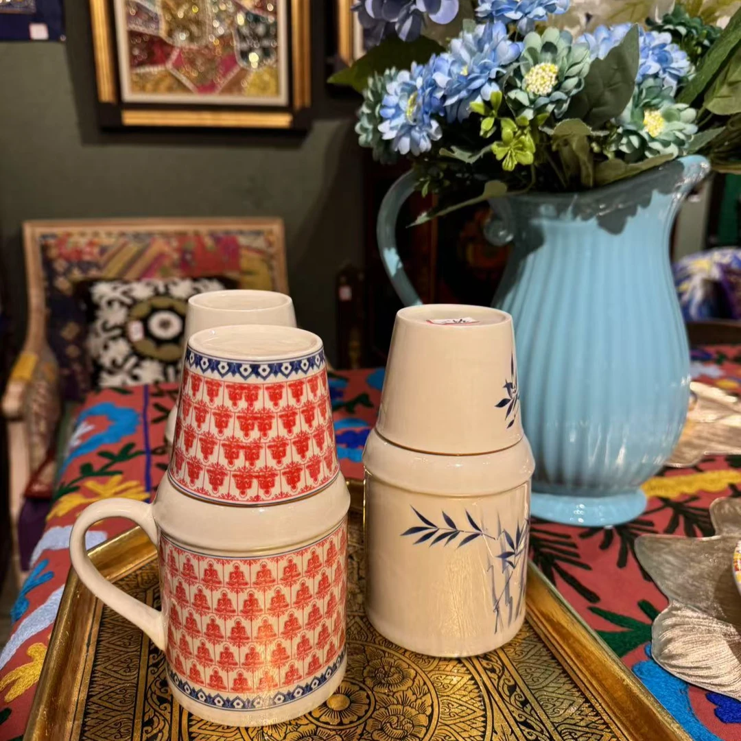 汝窑小暖壶闷茶壶带茶杯