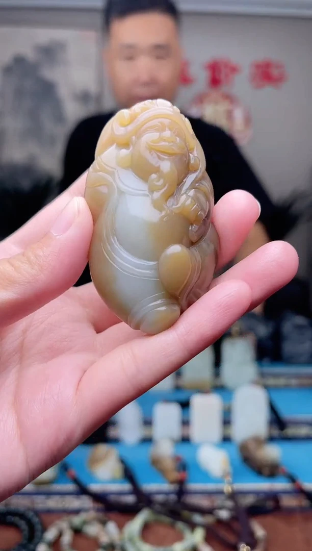 和田玉未镶嵌挂件1