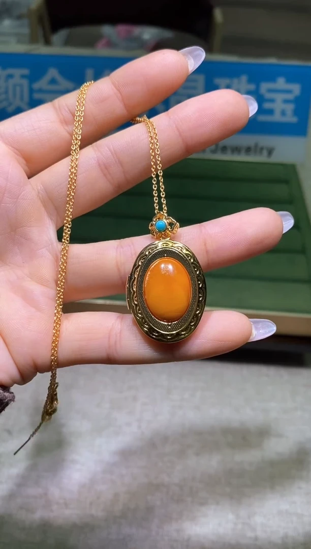 【闪购商品】琥珀颈饰未镶嵌多样性发一件021