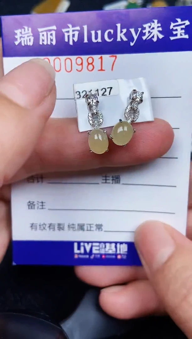 翡翠银S925镶嵌颈饰9817