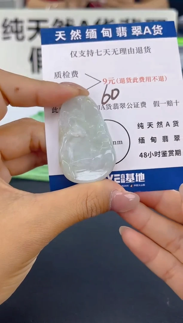 颈饰未镶嵌翡翠微瑕 有纹