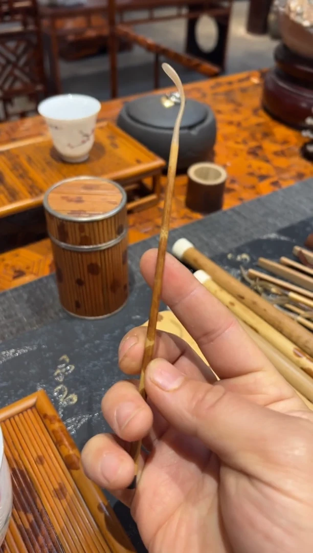 【闪购商品】扇子福建湘妃竹茶拨