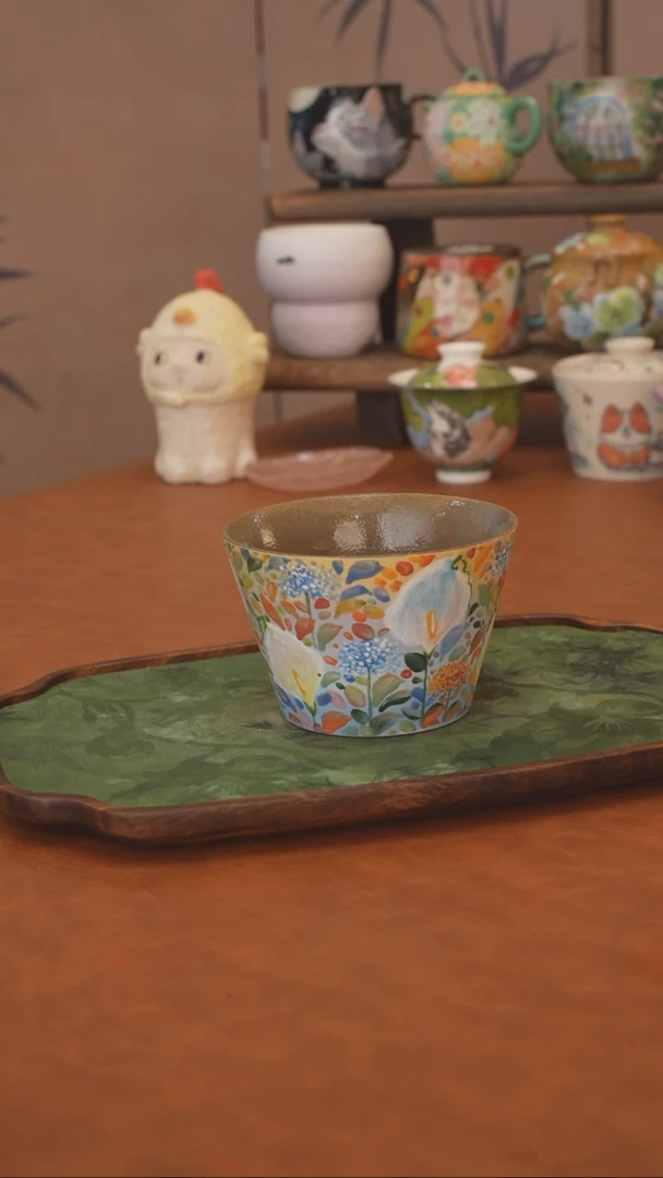 石一  马蹄莲猪口杯