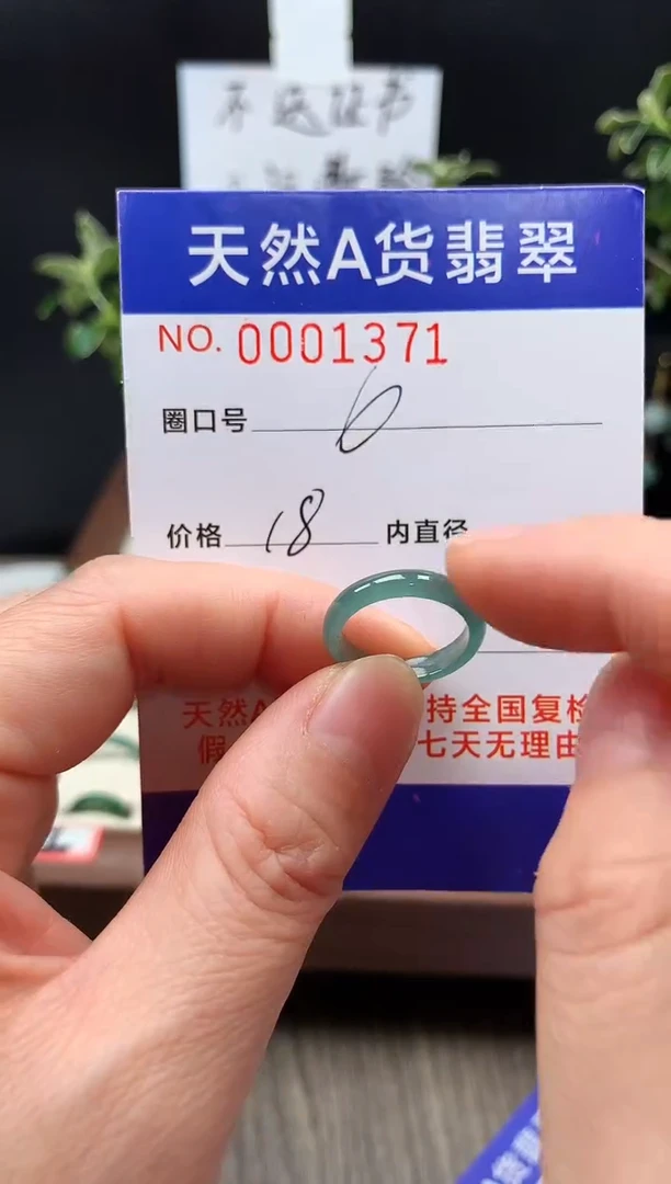 未镶嵌戒指翡翠6#