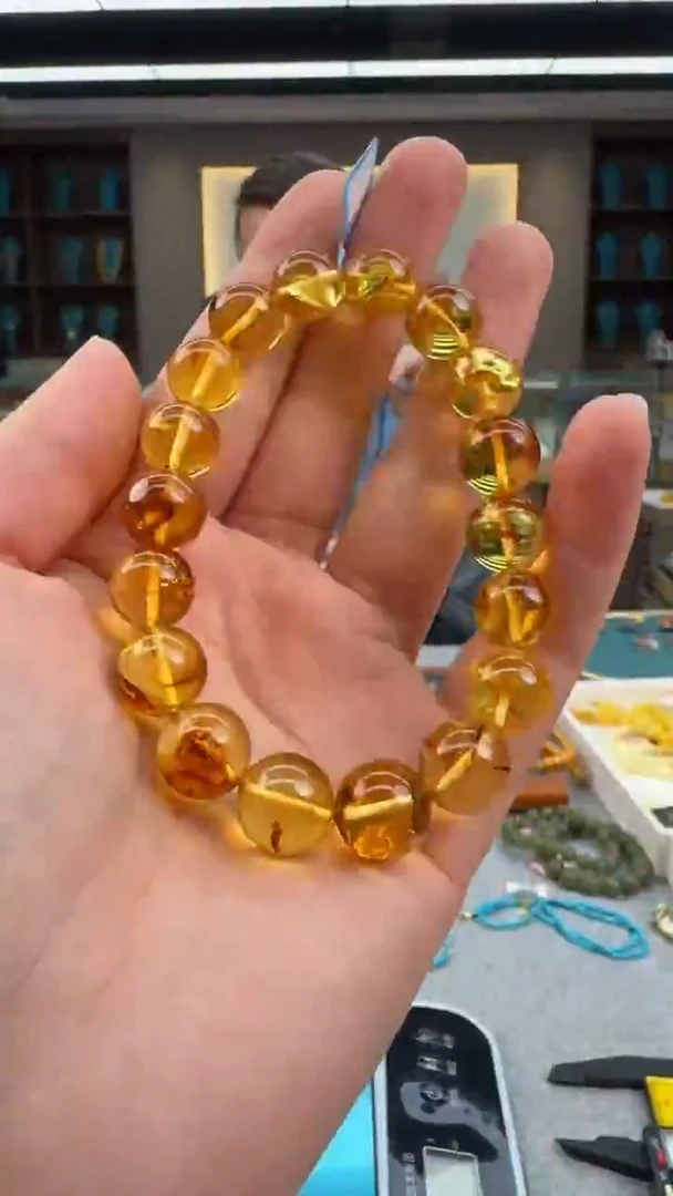 【闪购商品】琥珀手串未镶嵌序列号224
