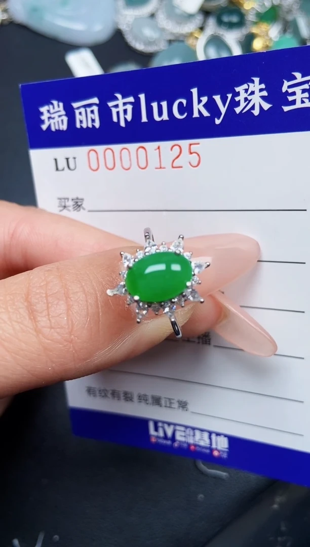 【闪购商品】翡翠颈饰银S925镶嵌0125