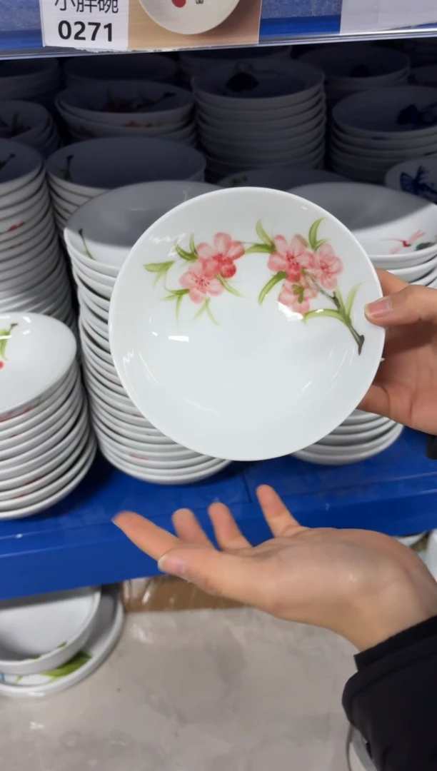 景德镇高温陶瓷食品级手绘釉中彩-小胖碗