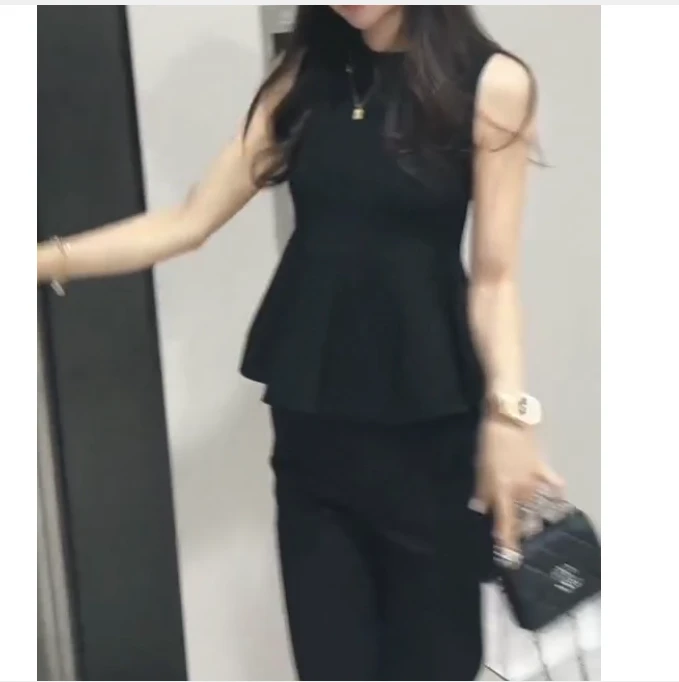 2025春季新款网红同款洋气减龄气质款式上衣裤子女UUAB