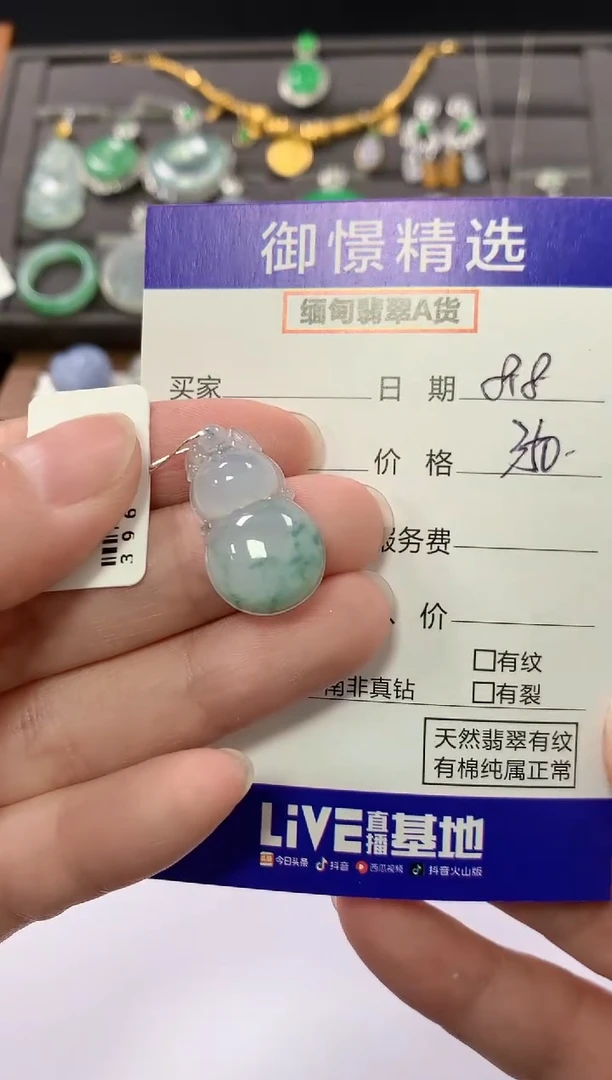 翡翠未镶嵌颈饰75