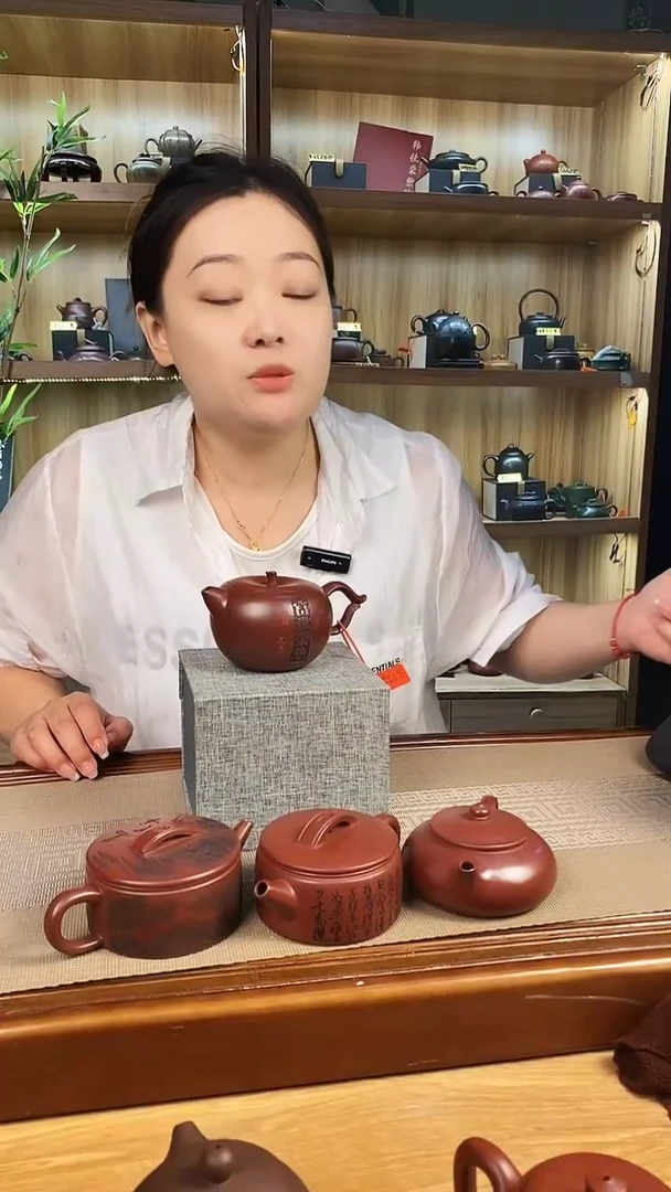 茶壶紫砂龙血砂苹果壶【雪】
