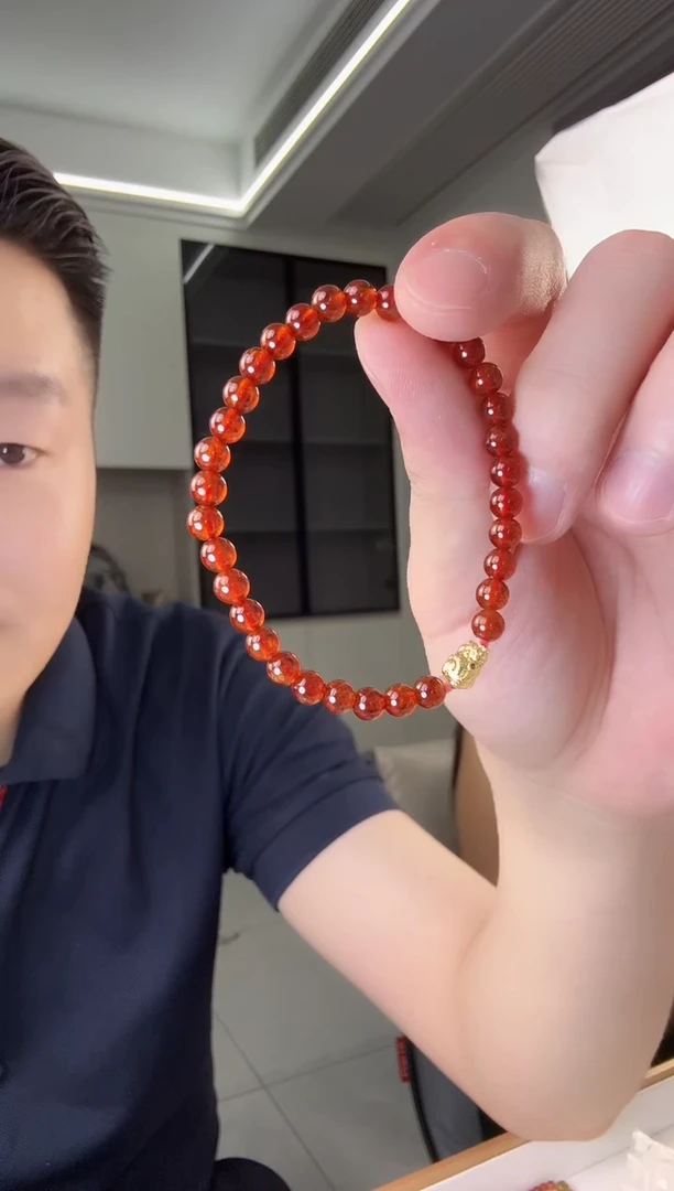 未镶嵌手链石榴石c34石榴石手链