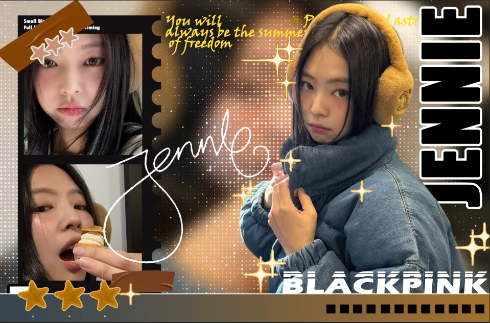 BLACKPINK 女团二创亚克力水晶砖摆件15*1081.5大砖