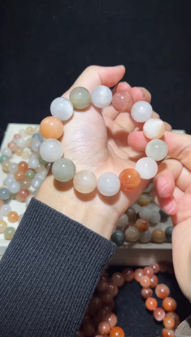 未镶嵌手串水晶7彩兔毛出厂价默认微瑕15+