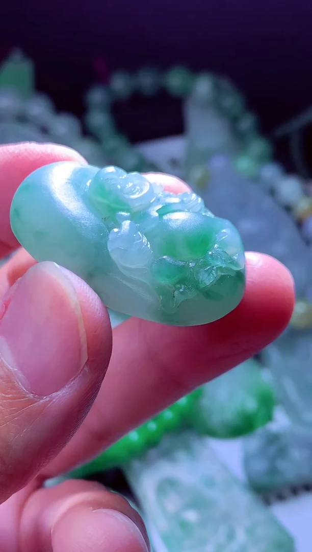 未镶嵌定制翡翠夏*#翡翠毛货定制