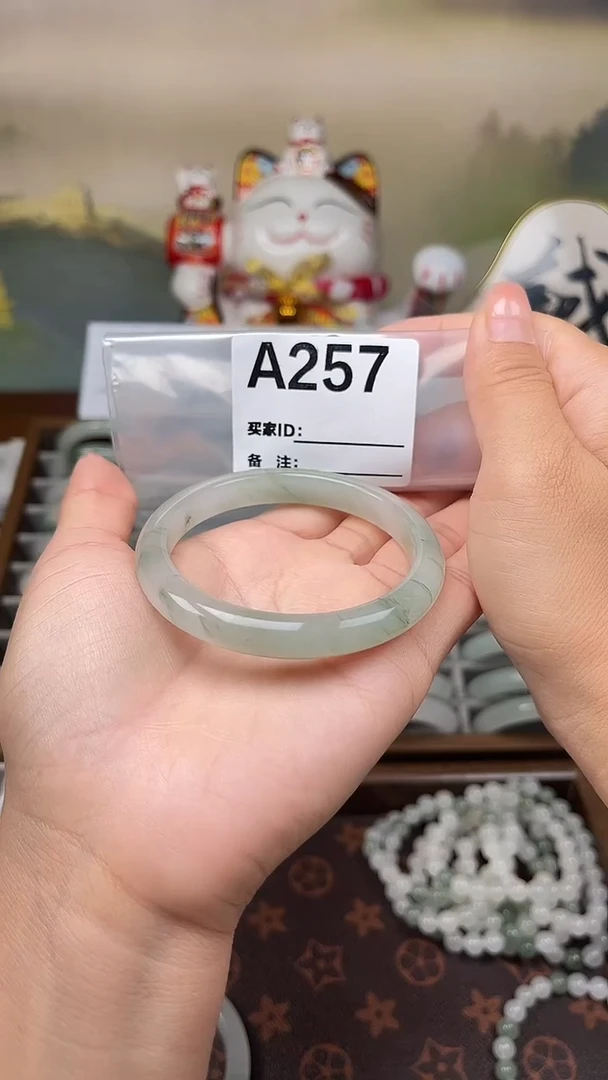 石英质玉（天山翠）手镯未镶嵌A257