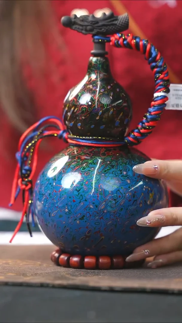 【闪购商品】WZ272漆艺酒葫芦不包手串及旋转底座