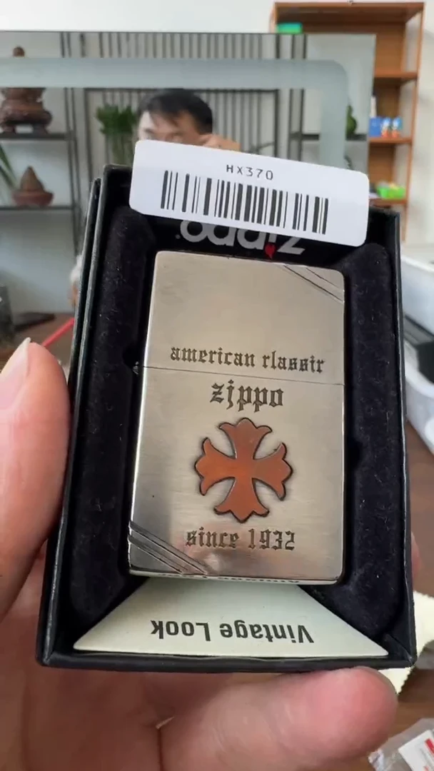 铜?****了ZIPPO之宝煤油打火机克罗心HX370
