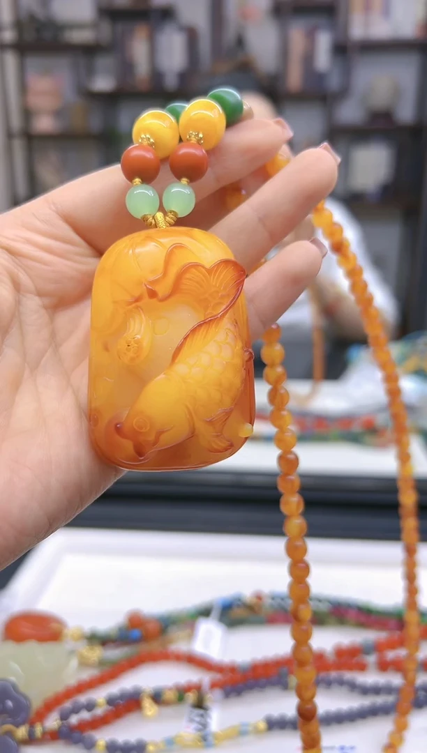 【闪购商品】蜜蜡毛衣链未镶嵌M178