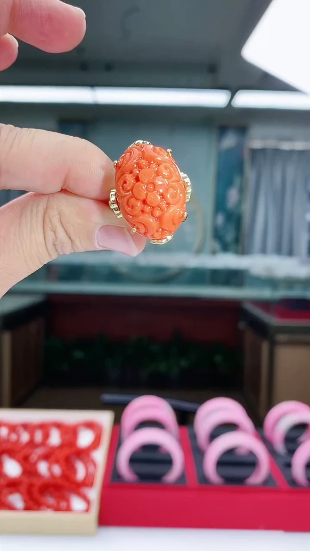 【闪购商品】翡翠戒指14K金镶嵌J29戒指