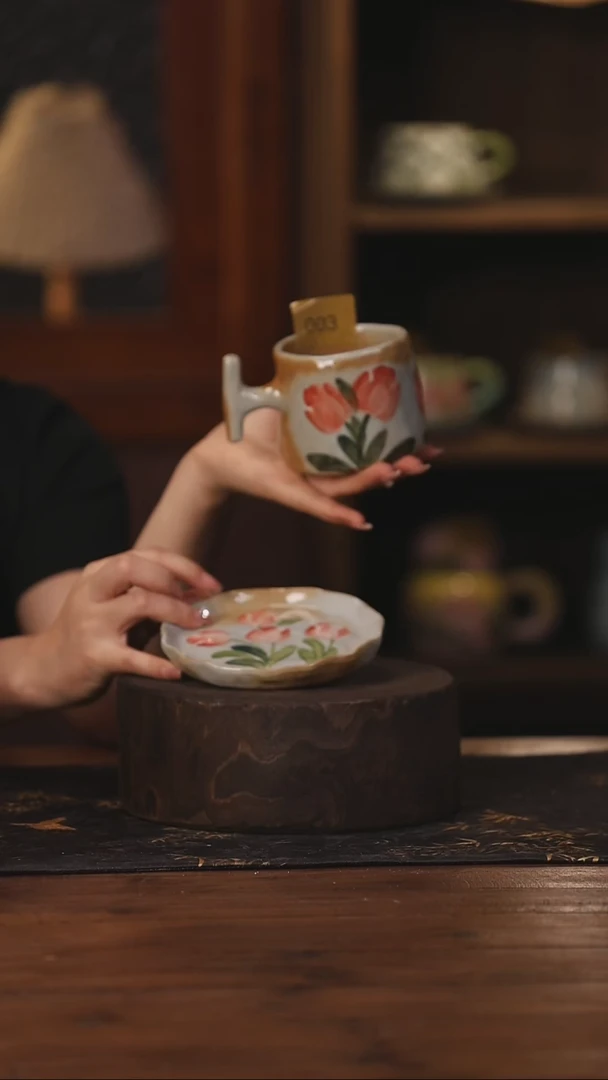 陶瓷景德镇高温釉下手绘陶瓷003