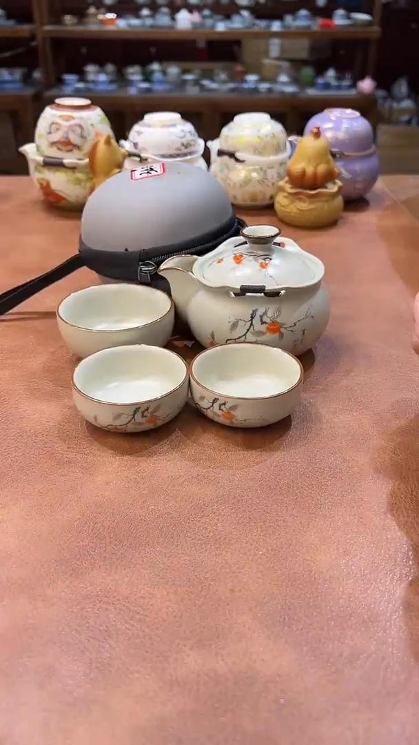 真的很便宜会开片的旅行茶具