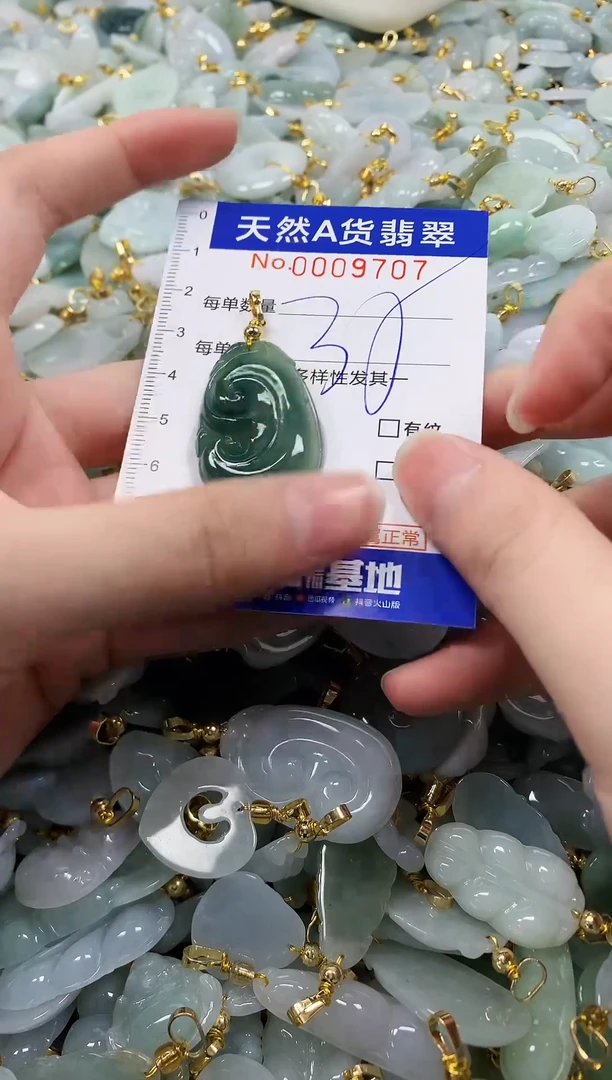 颈饰未镶嵌翡翠纯天然a货翡翠