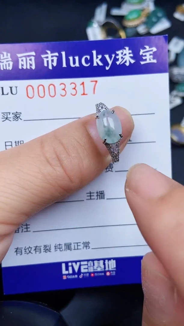翡翠银S925镶嵌颈饰3317