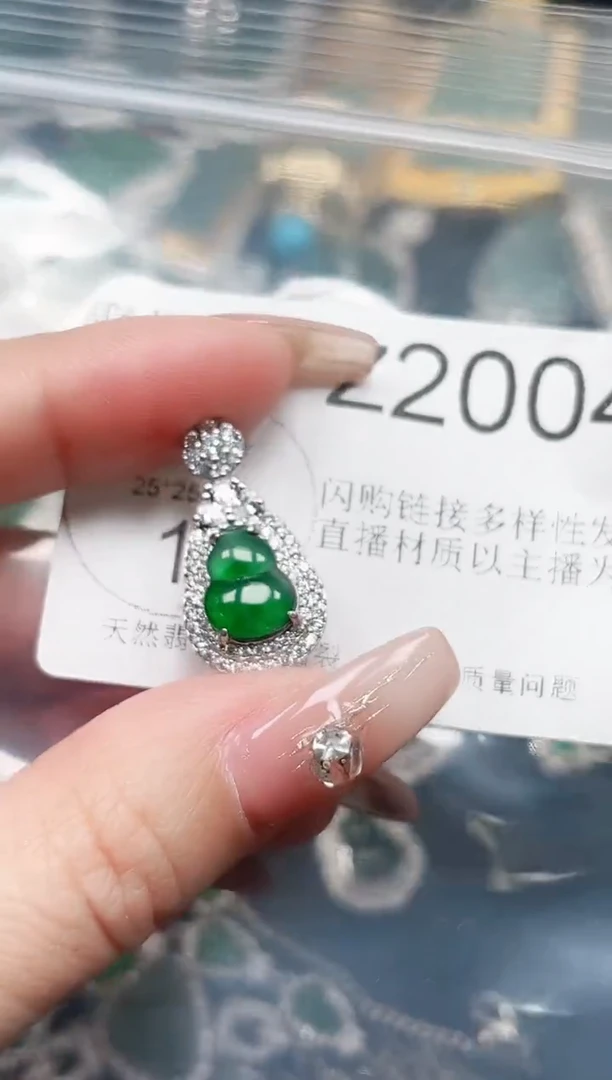 【闪购商品】翡翠颈饰未镶嵌赠皮绳2004