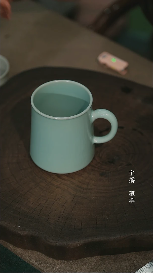 咖啡杯-晓青汝瓷（全品）羊
