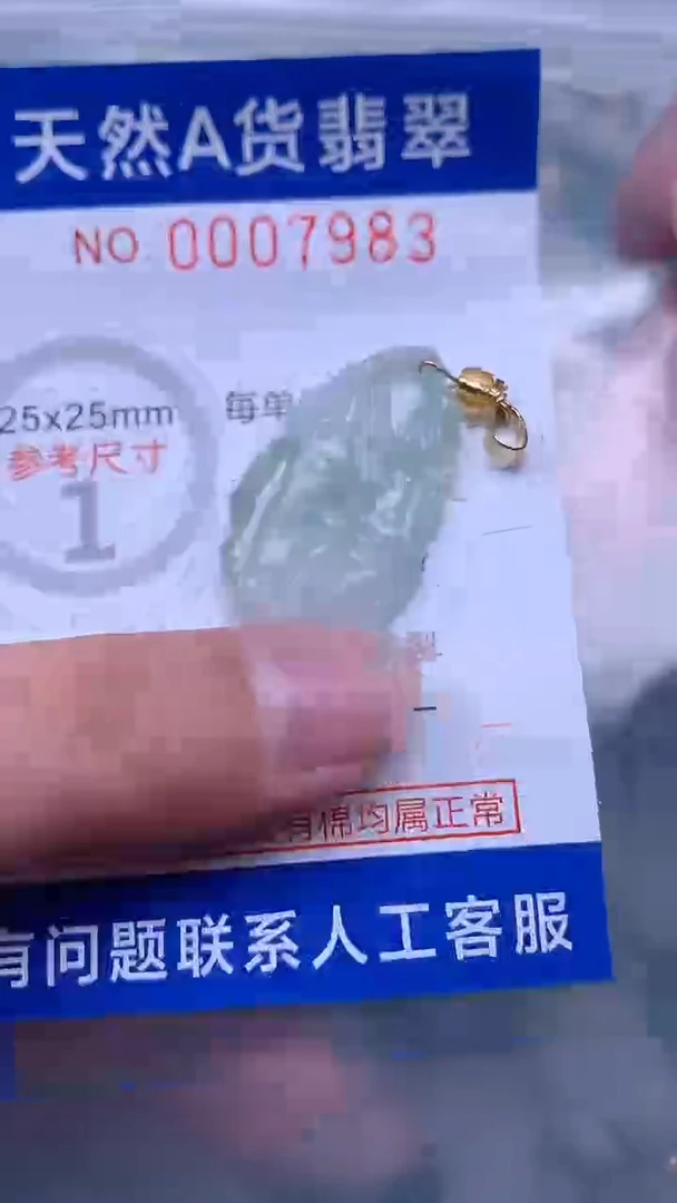 翡翠未镶嵌吊坠(不含链)1