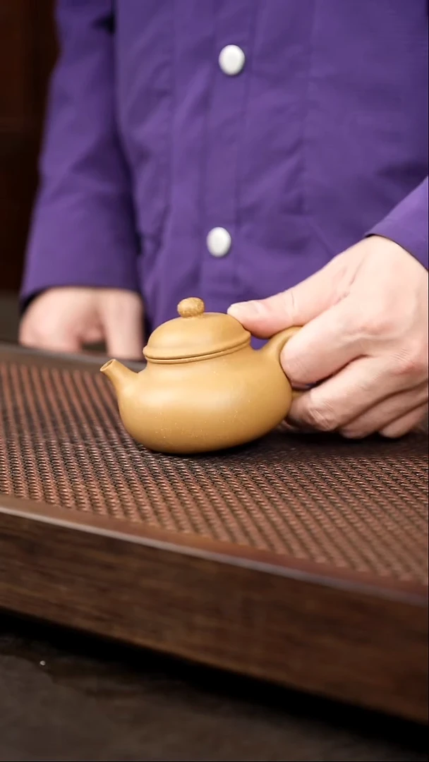 茶壶紫砂水沟本绿容天