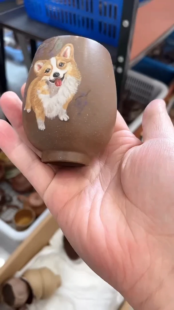 茶壶紫砂柯基杯杯