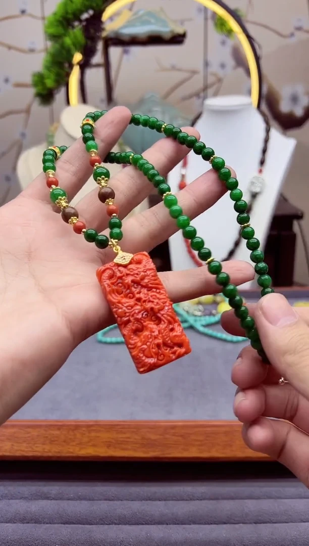 【闪购商品】翡翠颈饰14K金镶嵌X812````