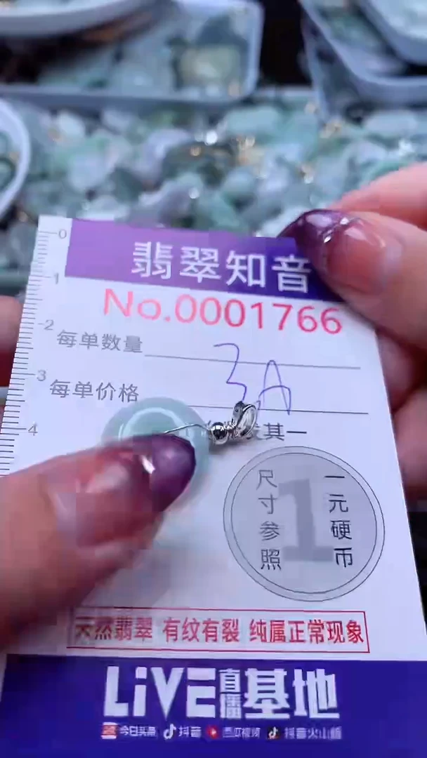 翡翠未镶嵌吊坠(不含链)1766