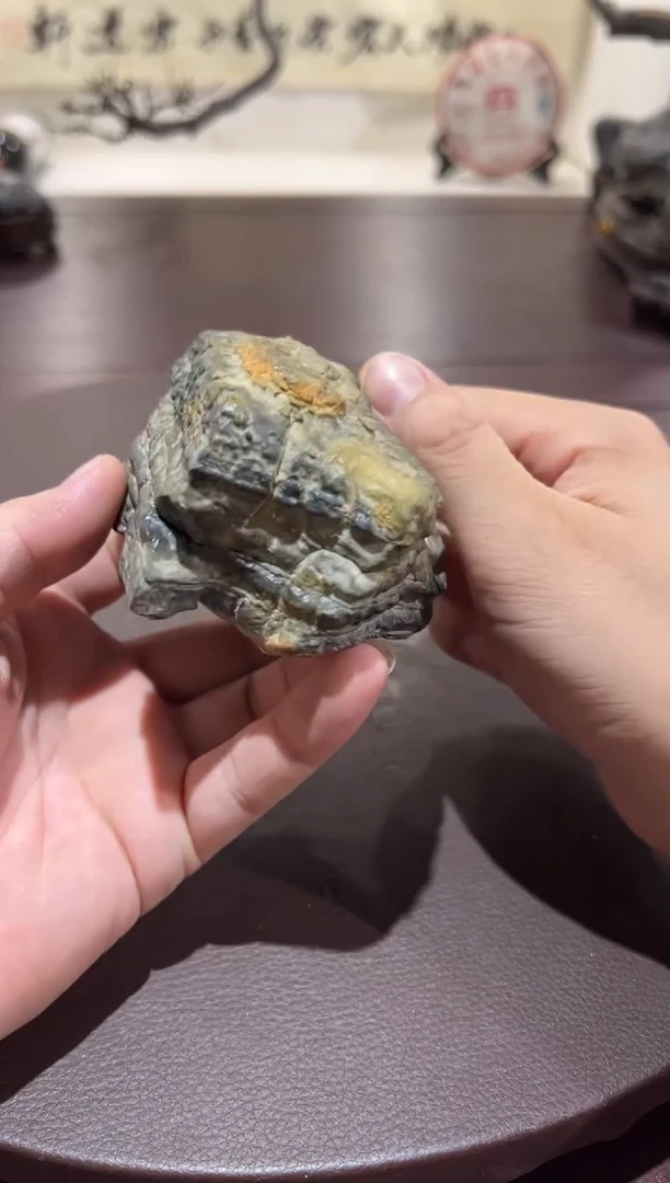 旭*意境典雅砚台烟缸摆件