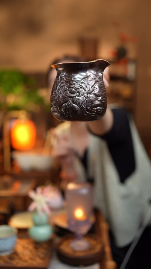 木善远观 紫铜煮茶罐