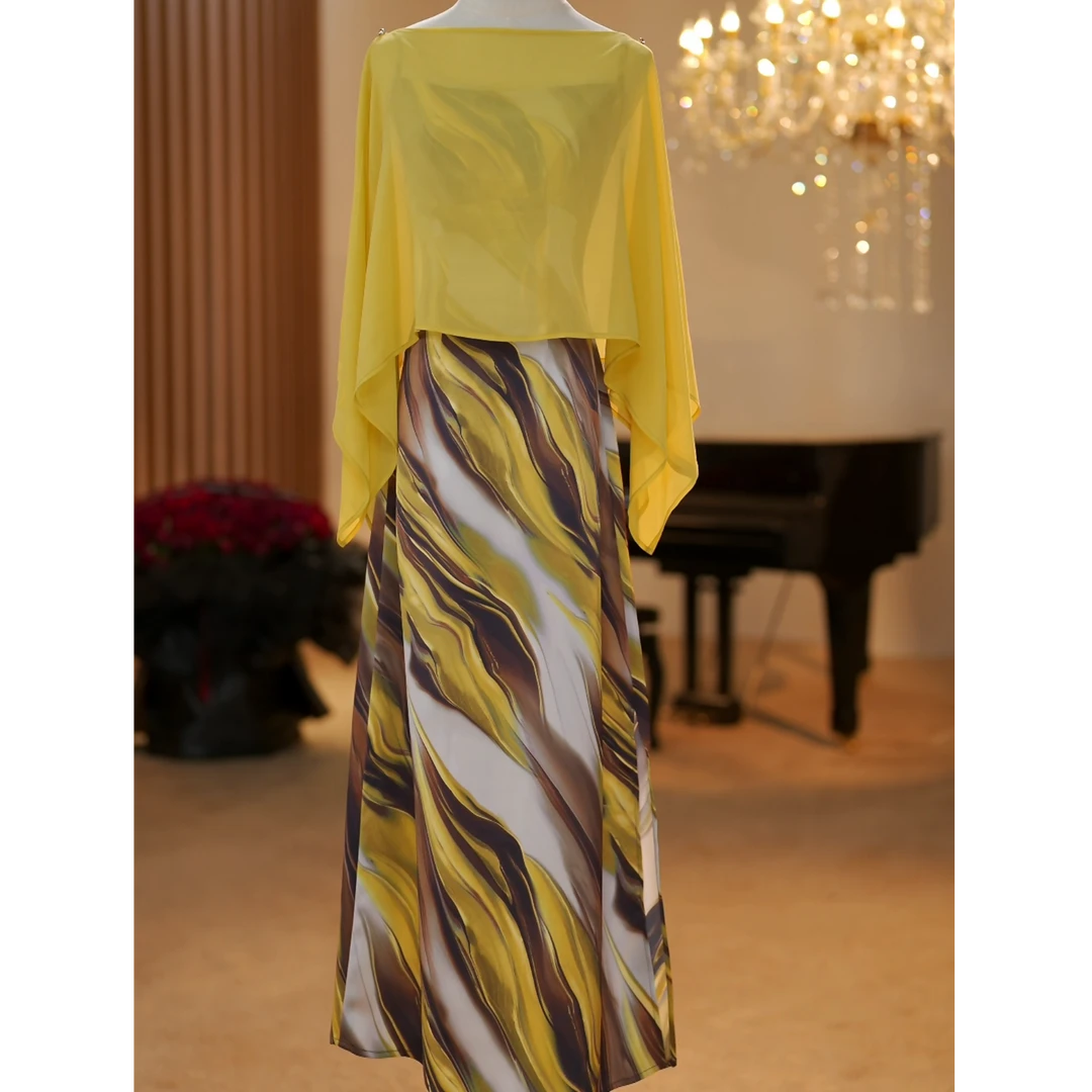 【JOSIE定制】金色荣耀 气质显瘦法式春夏新品日常连衣裙-YL20178