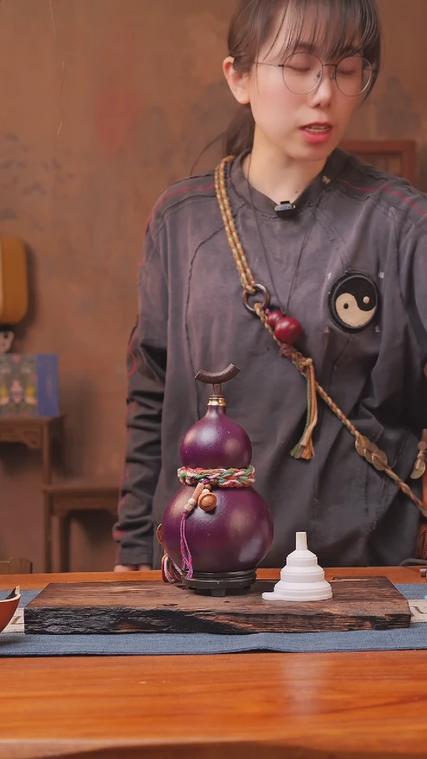 1077号链接精品大漆葫芦现货现发[一物一拍]（500ml）