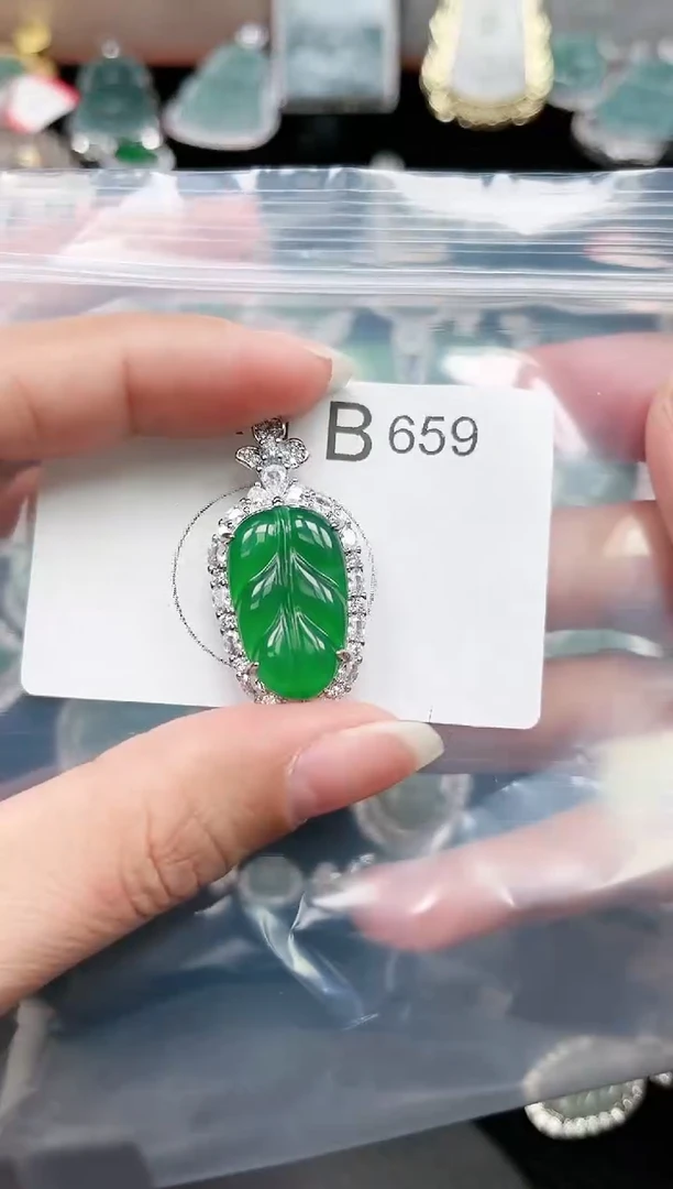 【闪购商品】翡翠颈饰未镶嵌659赠皮绳