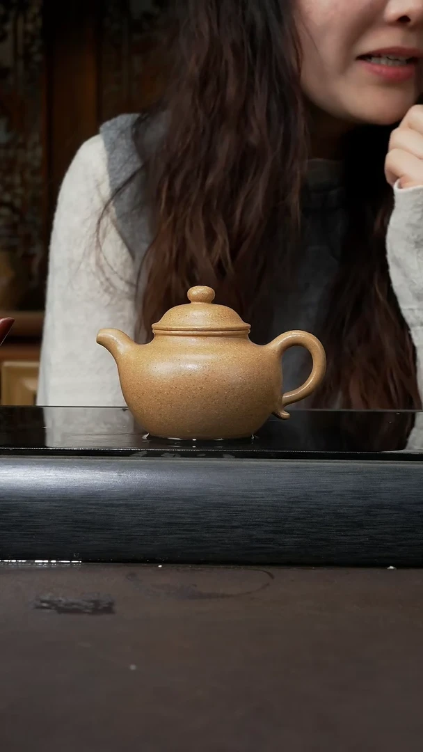 【闪购商品】紫砂茶壶莲子 七彩段泥 180cc  067