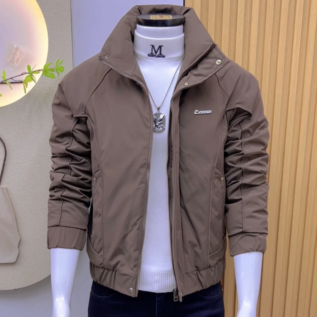 时尚新品冬季潮流韩版修身棉服百搭男士申请立领休闲痞帅