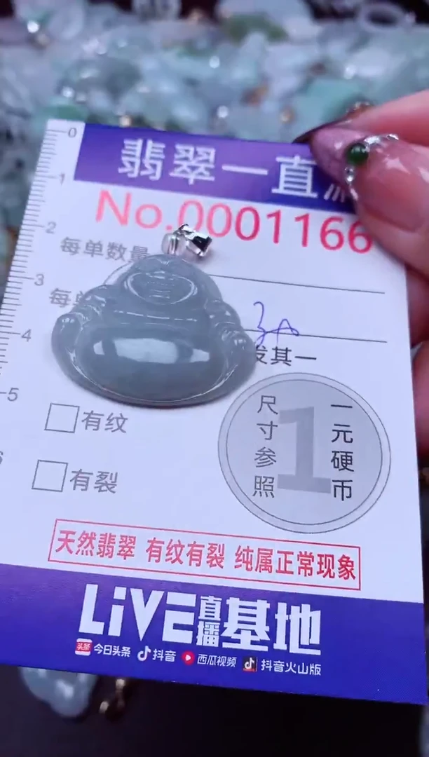 吊坠(不含链)未镶嵌翡翠1166