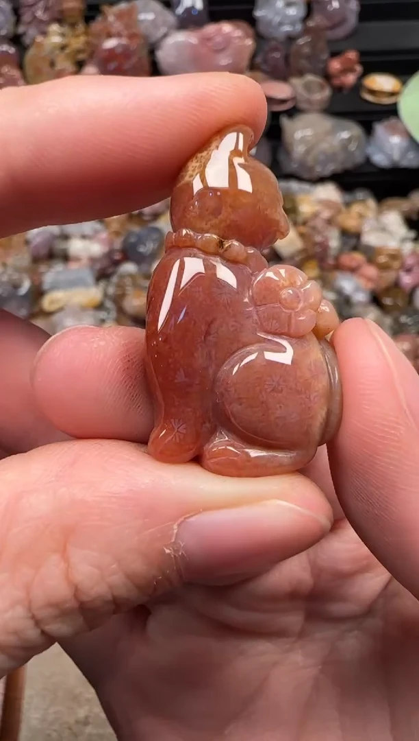 颈饰未镶嵌硅化珊瑚（珊瑚玉）175