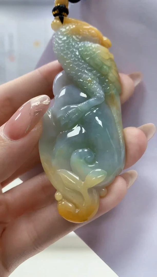 未镶嵌定制翡翠5060jw-毛货挂件22