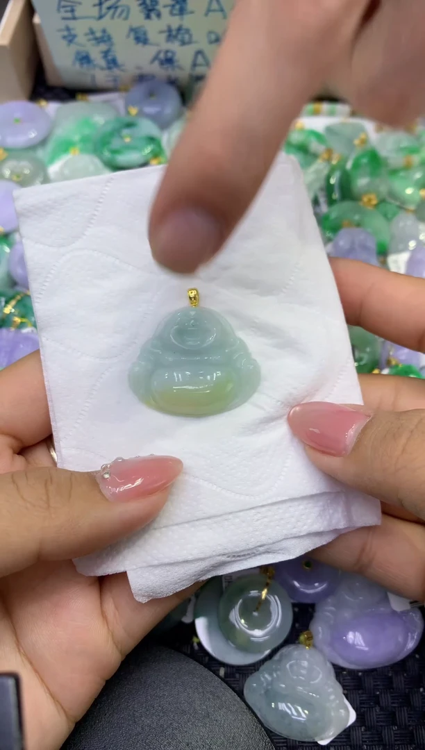 颈饰未镶嵌翡翠天然缅甸A货翡翠