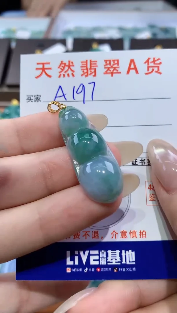 颈饰未镶嵌翡翠天然缅甸翡翠A货挂件