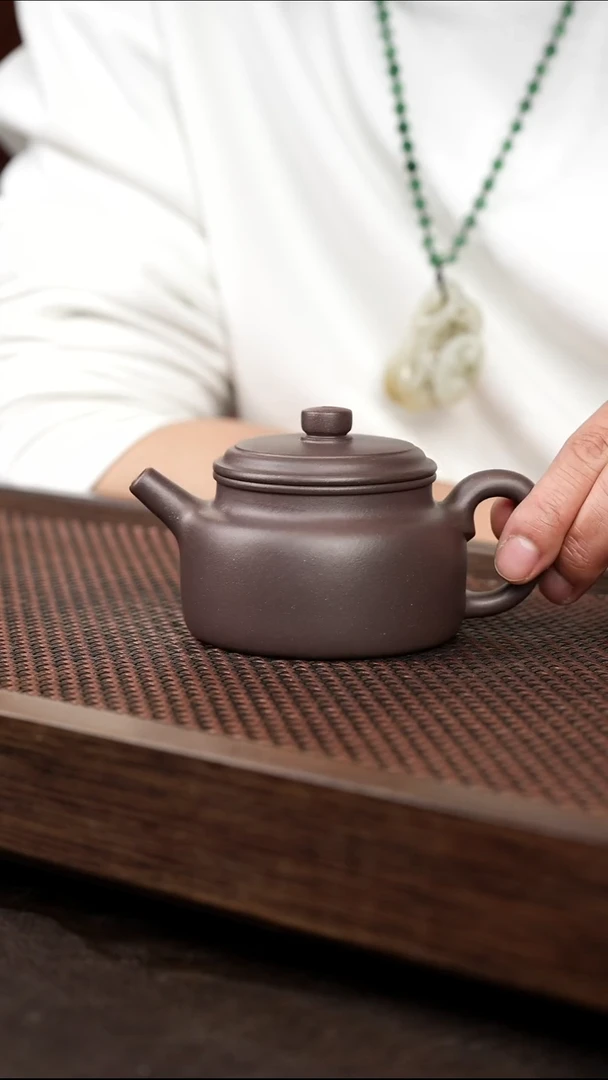 茶壶紫砂天青 德钟